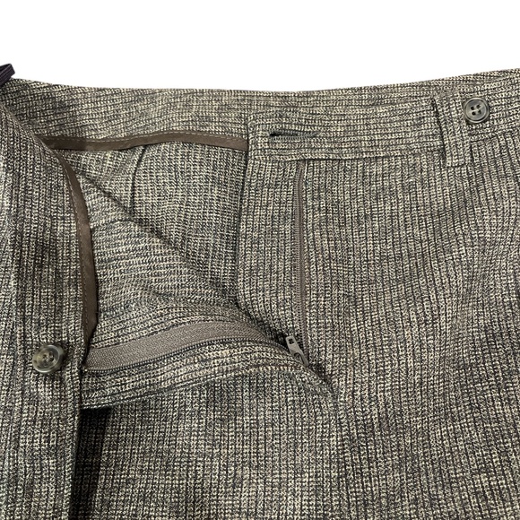 Vintage 2000’s United Colors of Benetton Green Wool Blend Tweed Pencil Skirt 10 - Picture 4 of 8